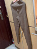 鄂尔多市羊毛裤加厚加绒裤男女士羊绒裤秋冬保暖裤中年高腰毛裤 男士中厚款羊毛裤-灰色 2XL 150-165斤 实拍图