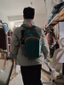 回力户外轻便运动背包大容量旅行双肩包登山包折叠皮肤包男女书包 绿色 实拍图