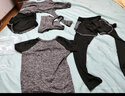 徽昂运动套装女瑜伽服跑步健身服裤运动服套装速干衣春夏季灰色5件XXL 实拍图