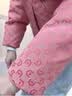 ASK JUNIOR女童羽绒服冬装中大童保暖时尚字母满印连帽防风新年儿童羽绒服 实拍图