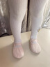 舞东方（E．Dance）舞蹈鞋儿童女软底女童粉色专业练功鞋男童练舞鞋成人中国舞跳舞鞋 肉粉色-布头款 30 实拍图