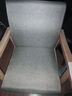 知渡实木椅子扶手靠背椅书桌电脑椅麻将椅家用沙发椅舒适久坐老年人座 原木色+卡其色【布套可拆洗】 实拍图