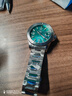 野狼全自动机械表緑水鬼男表氚气夜光自发光防水正品牌男士手表V1019 本色蓝面-绿光款 实拍图