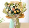 花艺湾鲜花同城配送玫瑰百合花束表白送女友老婆闺蜜生日礼物 19朵红玫瑰混搭12朵百合花束 全国同城配送 留言送花日期 实拍图