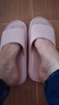 百慕倾臣 新款凉拖鞋女士室内外四季软底轻便舒适浴室洗澡防滑情侣拖鞋男 粉色 36-37 适合35-36（内长230MM） 实拍图
