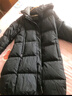 黑冰24新款户外女款连帽中长款鸭绒羽绒服冬季防风保暖羽绒服D 黑色 L 实拍图