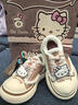 OLD ORDER-帆布鞋Canvas-三丽鸥凯蒂猫联名 Sanrio Hello Kitty 女 毛绒棕粉 37 实拍图