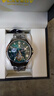 花花公子（PLAYBOY）男士手表机械表男款潮流防水镂空飞轮手表男夜光新款 银绿钢带/精美礼盒/定制刻字 实拍图