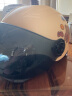 Andes HELMET 3c认证电动电瓶车头盔男士女款四季通用夏季防晒半盔安全帽哈雷 滑板兔无镜+【馈黑短】 均码 实拍图