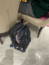 申派牛标（SINPAID BULL）扩容高中生书包男背包轻便减负大容量女大学生多功能旅行双肩包 X7-宇宙黑-克莱因蓝标准版 实拍图