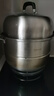 吉度蒸锅304不锈钢三层家用加厚多层蒸馒头的蒸笼大号电磁炉煤气灶用 304钢三层蒸锅（6-8人用） 32cm 实拍图