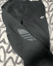 adidas情侣款经典宽松舒适抓绒束脚运动裤男女阿迪达斯官方三叶草 黑色 S 实拍图