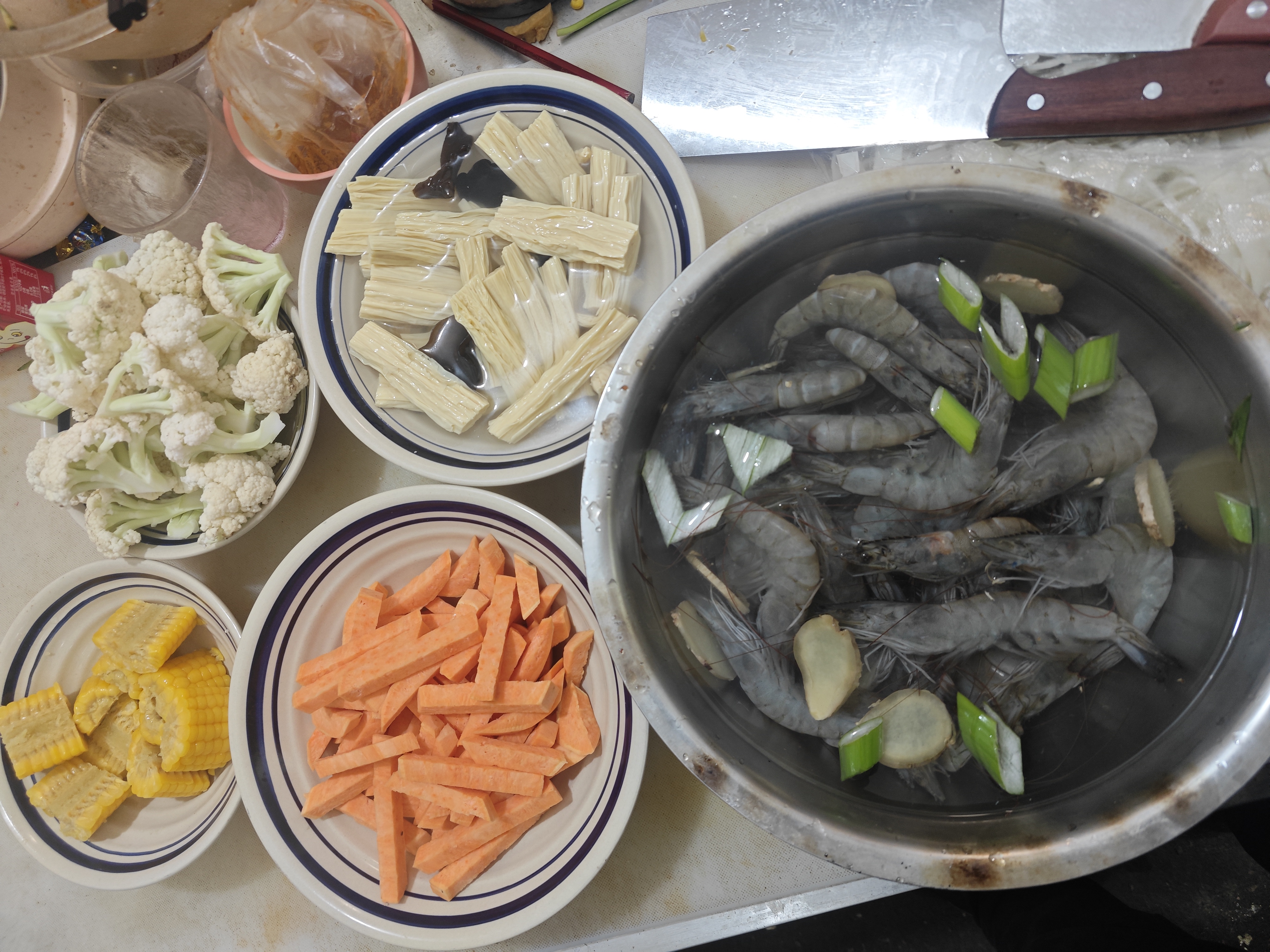 槐店王婆大虾火锅底料香辣虾串串香 麻辣口味215g*3袋 实拍图