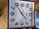康巴丝（Compas） 挂钟客厅钟表挂墙2024新款简约创意时钟时尚石英钟办公室挂表 1045金色33*32CM 实拍图