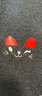 南极人儿童裤子女童打底裤女孩学生秋冬加绒加厚保暖裤子 猫咪深灰 140 实拍图