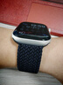 BHO【热销5万+】适用苹果手表表带apple iwatch s10/s11表带s9/se3/2单圈编织表带s8/7尼龙女士男生款 木炭黑色 44/45/46表盘M码【腕围174-185mm】 实拍图