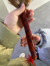 纯手工真鸡毛掸子除尘家用扫灰加厚不掉毛汽车可伸缩加密鸡毛扫 木柄红棕背毛加密上翻70cm不伸缩 实拍图