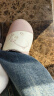 乐拖侧脸熊 棉拖鞋女秋冬季防水保暖厚底棉鞋情侣居家拖鞋 粉色36-37 实拍图