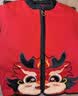 罗蒙儿童汉服男童拜年服套装中国风唐装女童红色过年演出服 红色120 实拍图