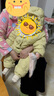 童泰（TONGTAI）婴儿羽绒服连体衣秋冬男女宝宝连帽哈衣儿童外出三防鸭绒爬服 黄色 100 码(建议2-3岁身高90-103cm) 实拍图