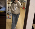 森马（Semir）羽绒服女三防纯色立领宽松简约冬季2024鹅绒外套保暖109724113005 实拍图