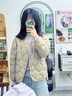 雪中飞轻薄短款羽绒服打底女小V领鸭绒保暖舒适短外套 奶白色 L 实拍图