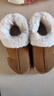朴西女士棉拖鞋冬季包跟室内厚底居家居情侣款保暖加绒冬天棉鞋女 棕色 36 【36-37】 实拍图