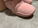 B.Duck小黄鸭童鞋儿童棉靴冬季男女童宝宝加绒保暖毛绒短靴6804粉色22 实拍图