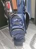 PGM 多功能高尔夫球包 男女托运航空包 拖轮尼龙硬壳球包 带密码锁 深蓝包+防雨罩 实拍图