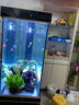 森森（SUNSUN）大型鱼缸底过滤水族箱客厅家用落地玻璃生态金鱼缸 屏风隔断款 1.2米长35cm宽（黑白灰可选） 实拍图