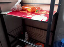 京旭厨房用具置物架落地多功能小推车微波炉烤箱收纳架多层果蔬储物架 【60%人选择】两网+一板50长 实拍图