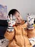 尤克达蒂（yookdd）儿童滑雪手套防水冬季保暖加绒加厚男女童3-7岁小孩滑雪专用防滑 太空飞船S码【建议3-5岁】 实拍图