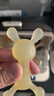 蒂乐小兔子牙胶婴儿磨牙宝宝食品级硅胶口欲期牙咬胶防吃手神器 黄兔 配收纳盒+防掉链 实拍图