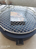 塔夫曼304不锈钢烧烤网圆形电陶炉烤网围炉带脚加粗烤肉方格网沥油晾网 直径28cm 脚高2cm 实拍图