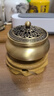 铜香炉黄铜熏香炉檀香家用室内沉香艾草艾灸焚香香薰炉蚊香盘托盒 【三足】+实木底座+120盘5味 实拍图