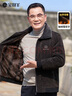 宝财羊爸爸装雪尼尔毛呢外套男秋冬季加绒加厚棉衣夹克中老年人棉袄衣服 实拍图