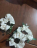 铃兰花发饰头绳女高级感蝴蝶结大肠发圈森系气质发绳发圈缎面头花 铃兰花蝴蝶结 实拍图