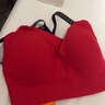 维多利亚的秘密（Victoria's Secret）双尺码果冻条小背心无钢圈内衣女文胸内裤内衣套装夏季送女友礼物 唇红色文胸+内裤 L /XL 实拍图