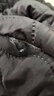 罗蒙（ROMON）秋冬加棉加厚外套男士青年棉衣服休闲连帽工装款防风夹克冲锋衣男 D240-M1091黑色 XL 实拍图