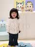 幼歌（YOUGE）【juju的花园】婴幼儿小兔印花花边娃娃领波点活力衬衫 米色波点 衬衫 90 cm 实拍图