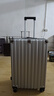 OEMG行李箱男士大容量拉杆箱结实耐用旅行箱女学生潮流密码箱硬壳皮箱 太空银【加厚PC箱体+防爆拉链】 28英寸【箱套贴纸+备用轮】 实拍图