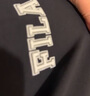 FILA 斐乐官方男子套头卫衣秋新款时尚休闲宽松针织长袖上衣 正黑色-BK XL 实拍图