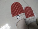 利达妮（TZLDN）厚底棉拖鞋女冬季保暖防滑家居家用室内月子鞋时尚毛毛棉鞋男冬天 款式四 40-41 (适合39-40码) 实拍图