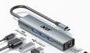 宏碁（acer）Type-C扩展坞千兆网口网线转接头 USB3.0分线器有线网卡RJ45转换器苹果笔记本电脑拓展坞五合一 实拍图