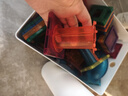 智邦（ZBOND TOY）彩窗轨道磁力片儿童智力玩具动脑拼装磁铁积木多功能宝宝男孩女孩 【精致版】轨道片83PCS 实拍图