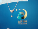 中国黄金（CHINA GOLD）黄金项链女士在逃公主999足金套链锁骨链520送女友送老婆礼物 约3.16g+玫瑰礼盒+代写贺卡 实拍图
