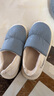 卡帝乐鳄鱼踩屎感棉拖鞋男冬季加绒保暖棉拖居家棉鞋子男 1009M 蓝色 44-45 实拍图