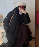 韩璐娇（hanlujiao）羽绒棉服女冬季2025新款加厚中长款棉衣韩版宽松过膝超厚棉袄外套 黑色 M 建议100-110斤 实拍图
