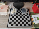 成功 成功大号磁性国际跳棋100格带折叠棋盘套装磁力棋子儿童黑白棋子 磁性国际跳棋折叠款 实拍图