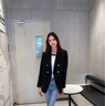 MeetMetro玛依尔2026春季新款黑色西装外套女时尚休闲职业气质西服 黑色【现货闪电发】 S 实拍图
